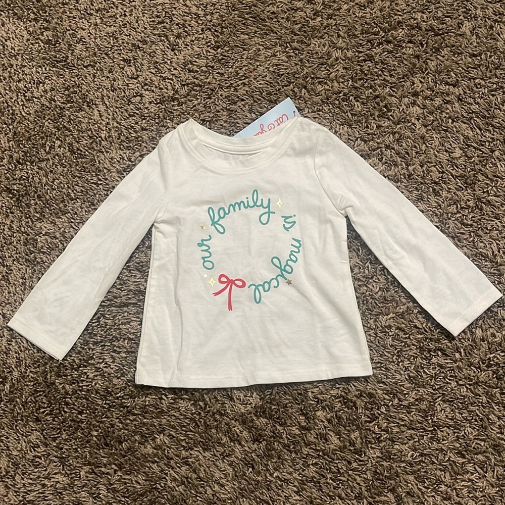 (50) Cat and Jack Christmas Long Sleeve Shirt